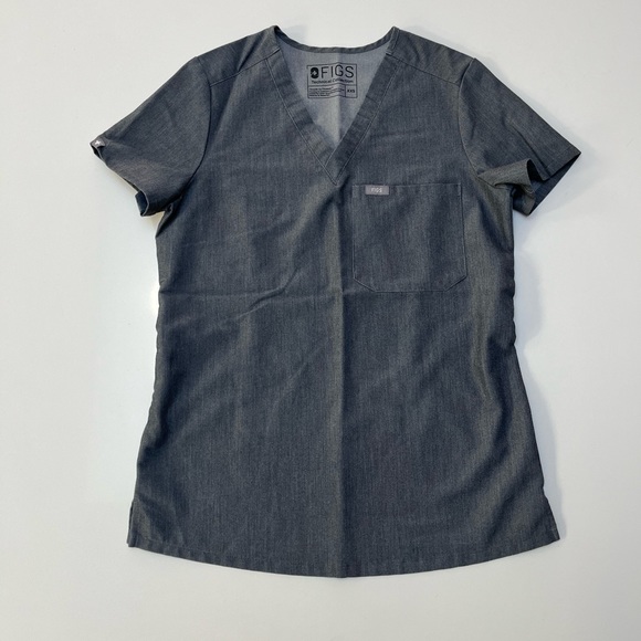 Figs Tops - EUC figs xxs catarina scrub top in gray